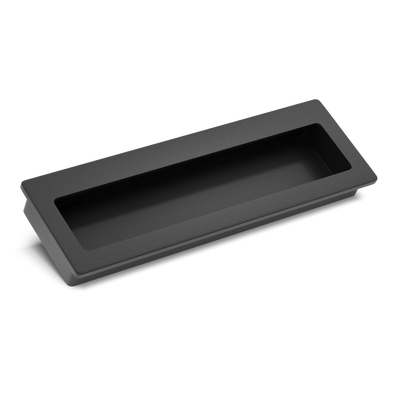 Armac Martin Driffold Flush Pull in 100mm / Matt Black Lacquered