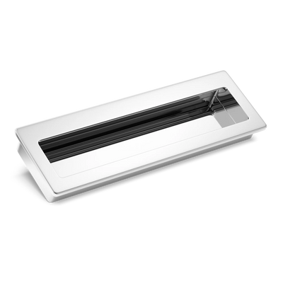 Armac Martin Driffold Flush Pull in 100mm / Polished Chrome Plate