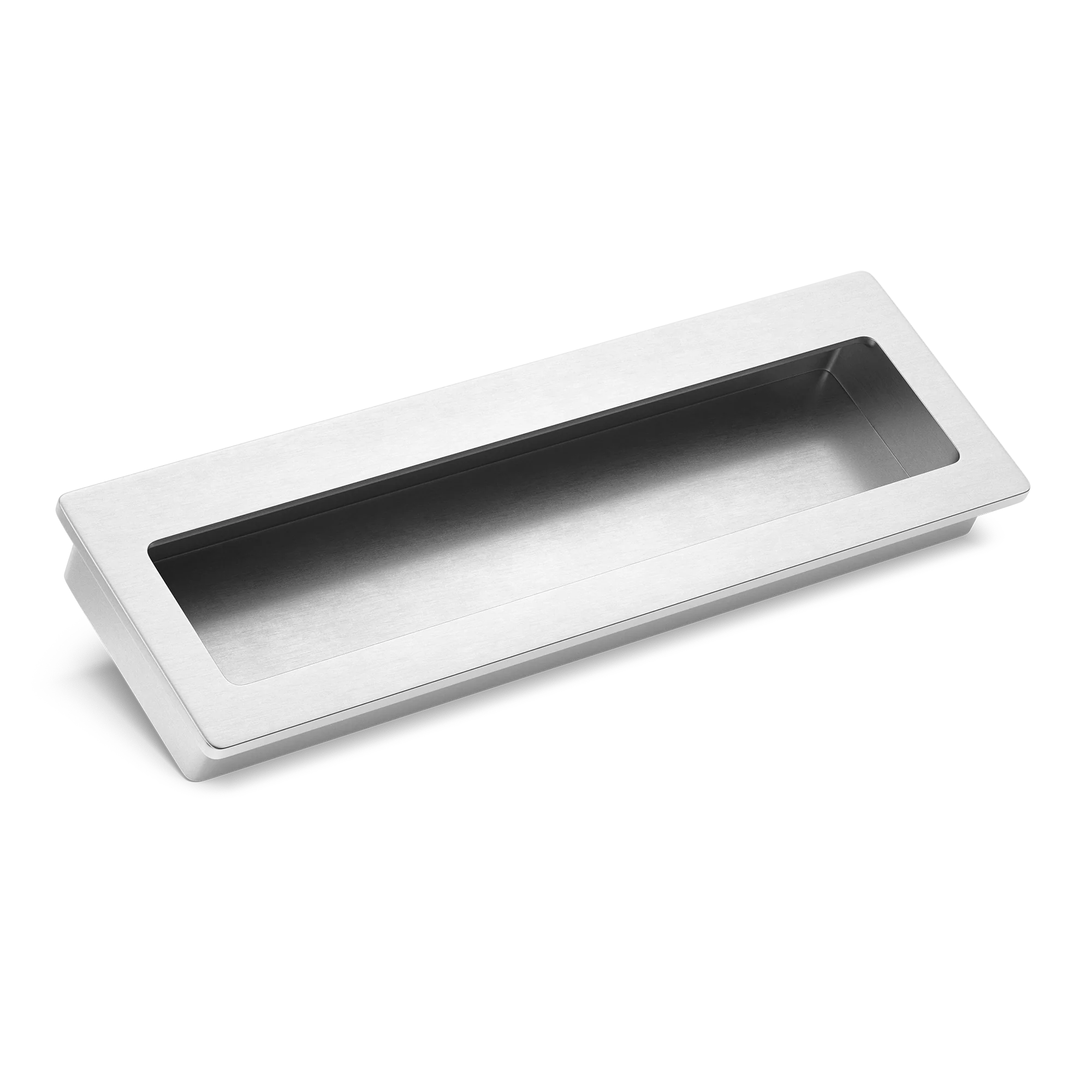 Armac Martin Driffold Flush Pull in 100mm / Satin Chrome Plate