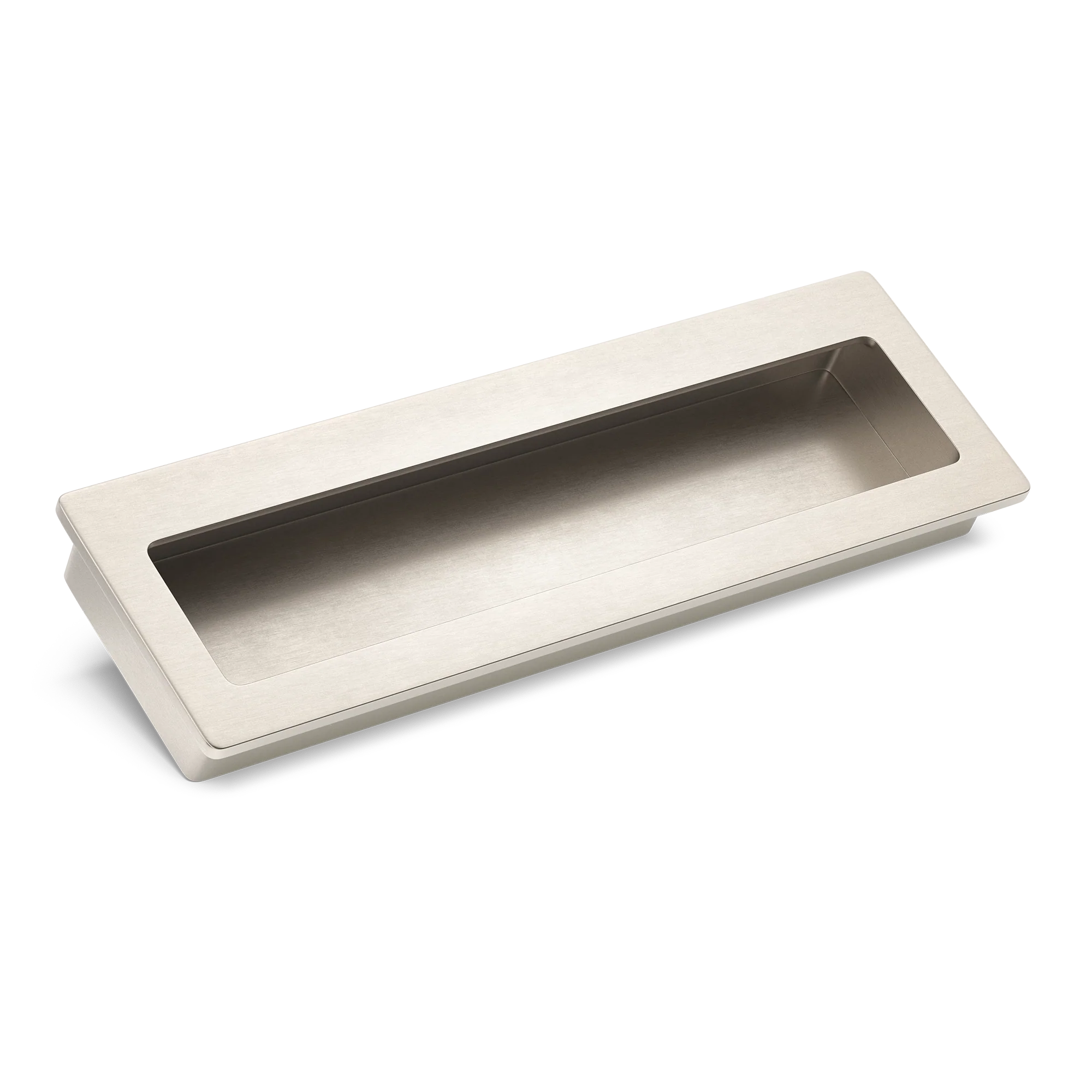 Armac Martin Driffold Flush Pull in 100mm / Satin Nickel Plate