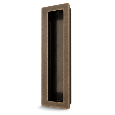 Armac Martin Driffold Sliding Door Flush Pull in 100mm / Dark Aged Brass
