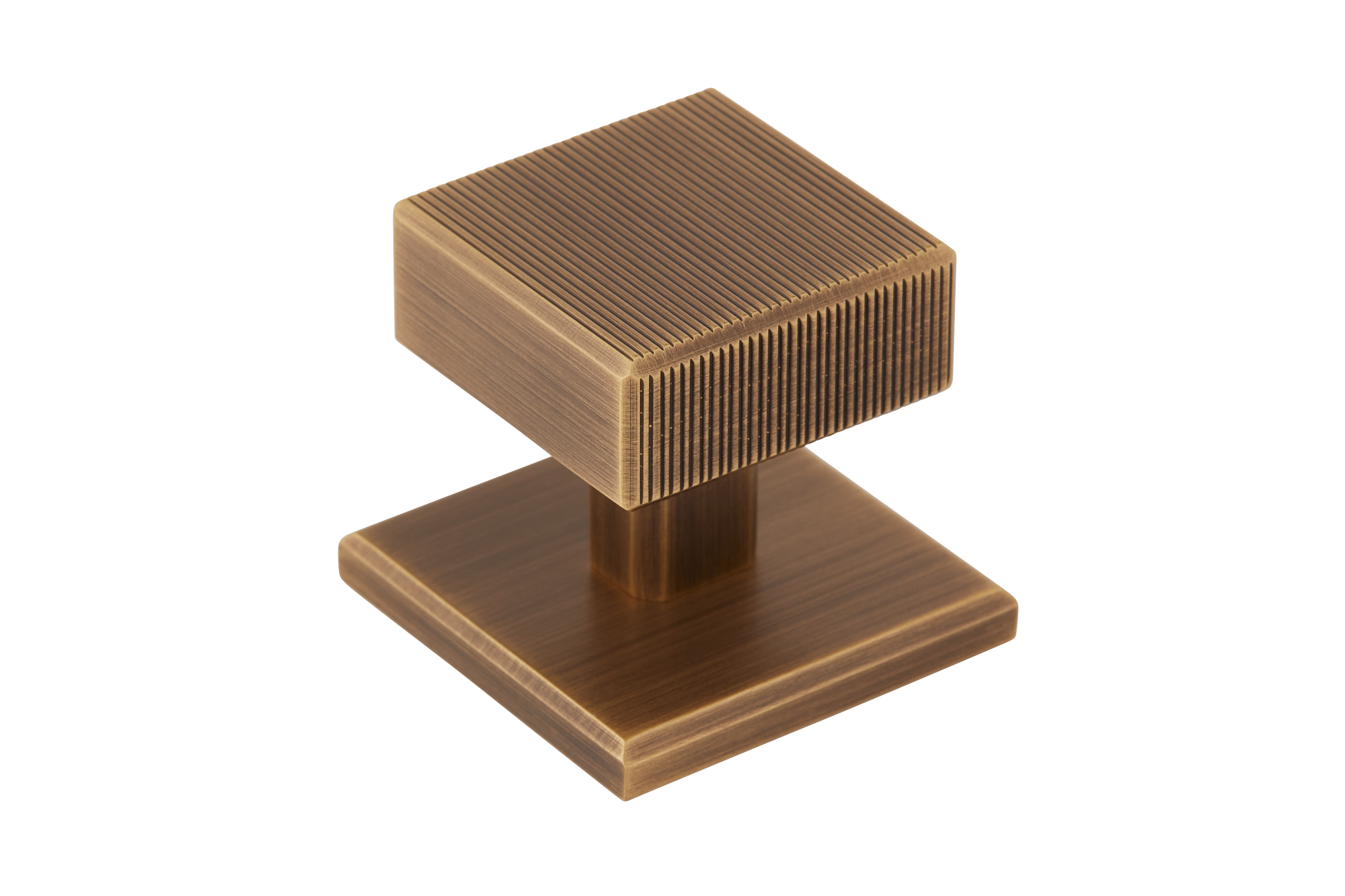 Armac Martin Digbeth Ridged Cabinet Knob with Backplate