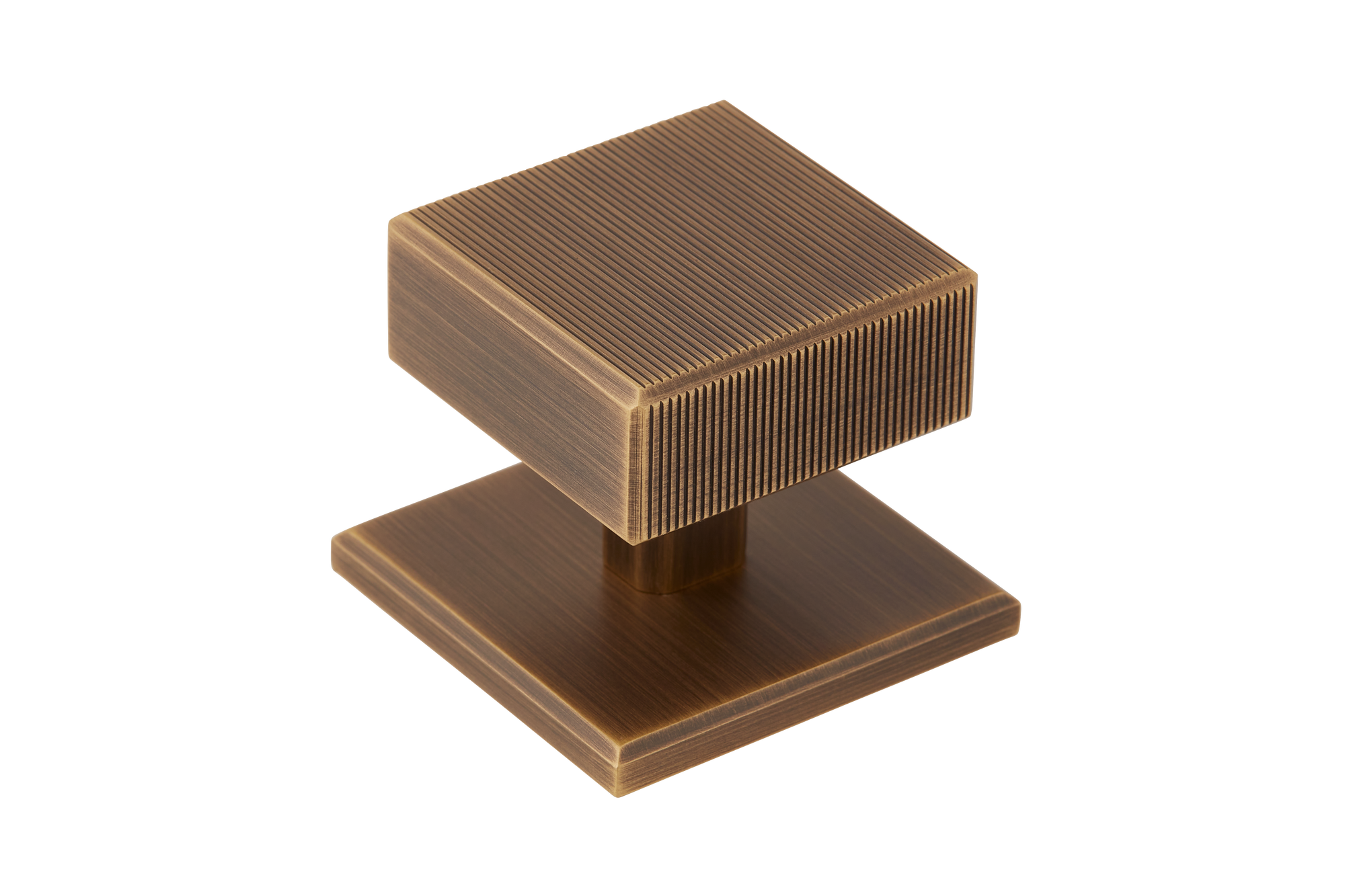 Armac Martin Digbeth Ridged Cabinet Knob with Backplate