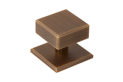 Armac Martin Digbeth Ridged Cabinet Knob with Backplate