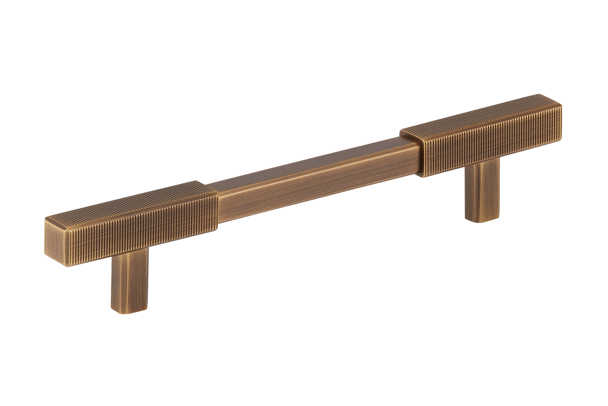 Armac Martin Digbeth Ridged Cabinet Handle with Backplate