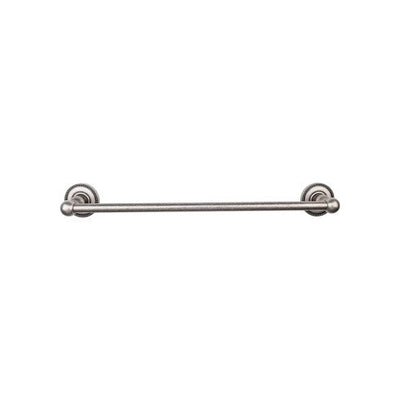 Top Knobs Edwardian Bath Towel Bar Single, Beaded Backplate 30" in Antique Pewter