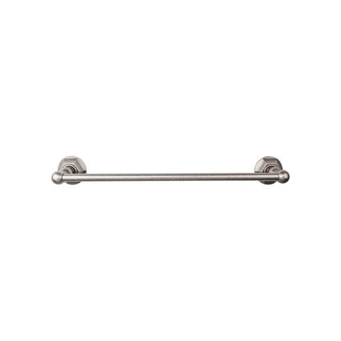 Top Knobs Edwardian Bath Towel Bar Single, Hex Backplate 30" in Antique Pewter