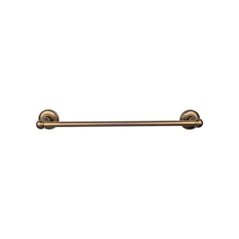Top Knobs Edwardian Bath Towel Bar Single, Plain Backplate 30" in German Bronze