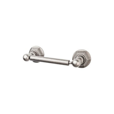 Top Knobs Edwardian Bath Tissue Holder, Hex Backplate in Antique Pewter