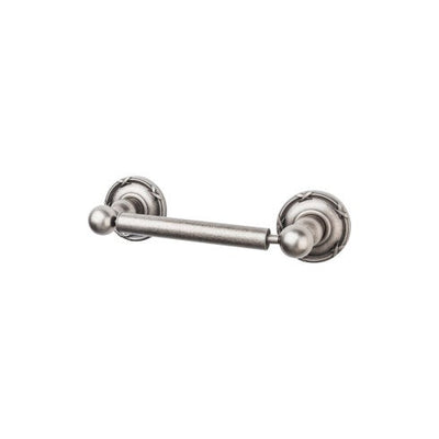Top Knobs Edwardian Bath Tissue Holder, Ribbon Backplate in Antique Pewter
