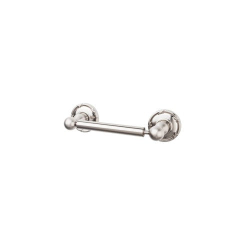 Top Knobs Edwardian Bath Tissue Holder, Ribbon Backplate in Brushed Satin Nickel