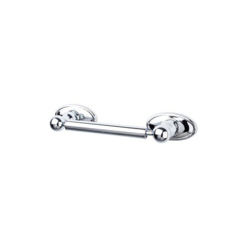 Top Knobs Edwardian Bath Tissue Holder, Oval Backplate in Polished Chrome