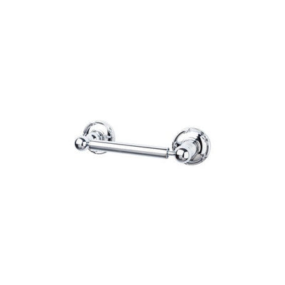 Top Knobs Edwardian Bath Tissue Holder, Ribbon Backplate in Polished Chrome