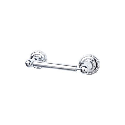 Top Knobs Edwardian Bath Tissue Holder, Rope Backplate in Polished Chrome