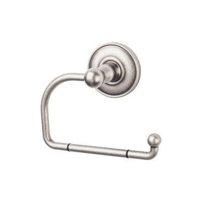 Top Knobs Edwardian Bath Tissue Hook, Plain Backplate in Antique Pewter