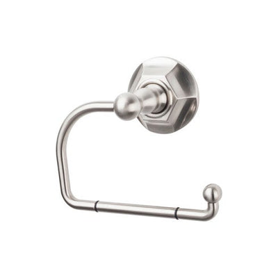 Top Knobs Edwardian Bath Tissue Hook, Hex Backplate in Brushed Satin Nickel