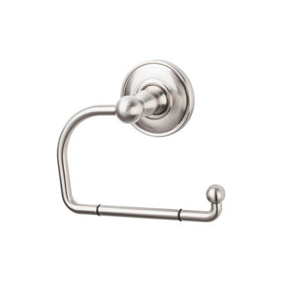 Top Knobs Edwardian Bath Tissue Hook, Plain Backplate in Brushed Satin Nickel