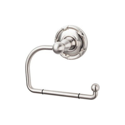 Top Knobs Edwardian Bath Tissue Hook, Ribbon Backplate in Brushed Satin Nickel