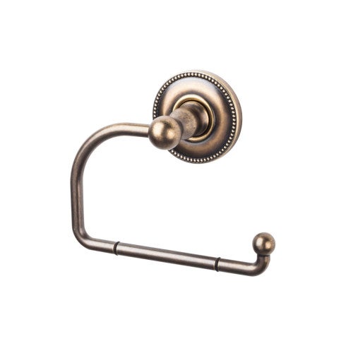Top Knobs Edwardian Bath Tissue Hook, Beaded Backplate in German Bronze