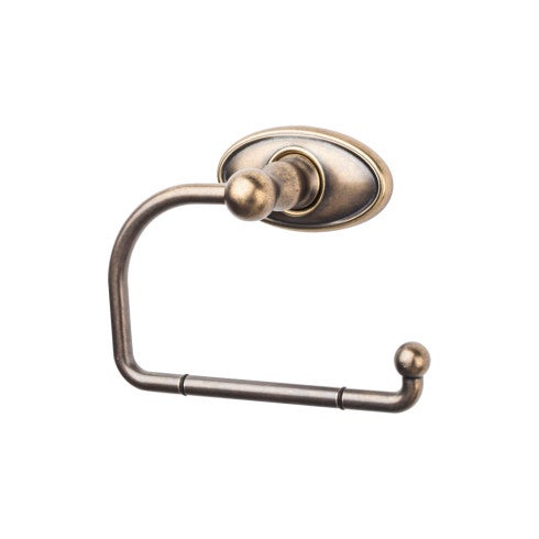 Top Knobs Edwardian Bath Tissue Hook, Oval Backplate in German Bronze