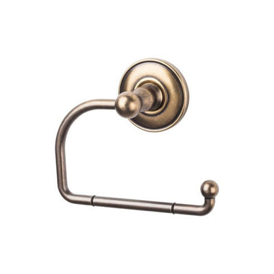 Top Knobs Edwardian Bath Tissue Hook, Plain Backplate in German Bronze