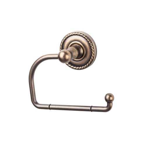 Top Knobs Edwardian Bath Tissue Hook, Rope Backplate in German Bronze