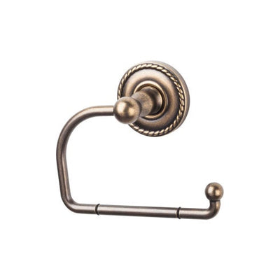 Top Knobs Edwardian Bath Tissue Hook, Rope Backplate in German Bronze