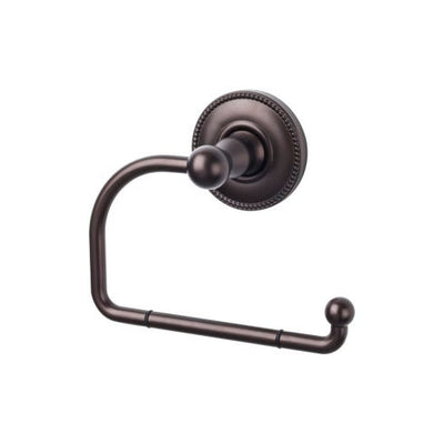 Top Knobs Edwardian Bath Tissue Hook, Beaded Backplate in Oil Rubbed Bronze