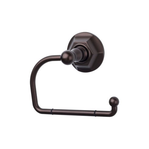 Top Knobs Edwardian Bath Tissue Hook, Hex Backplate in Oil Rubbed Bronze