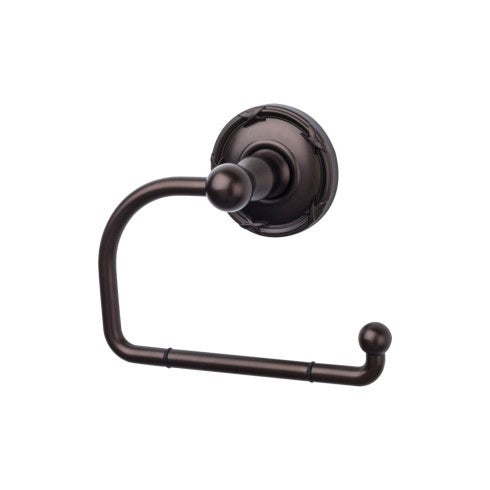Top Knobs Edwardian Bath Tissue Hook, Ribbon Backplate in Oil Rubbed Bronze
