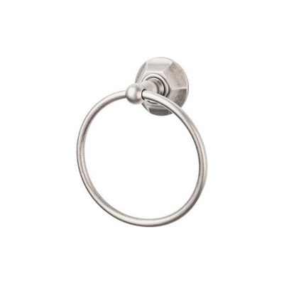 Top Knobs Edwardian Bath Ring, Hex Backplate in Antique Pewter