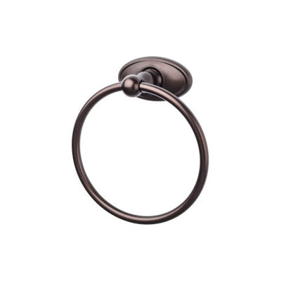 Top Knobs Edwardian Bath Ring, Oval Backplate in Oil Rubbed Bronze