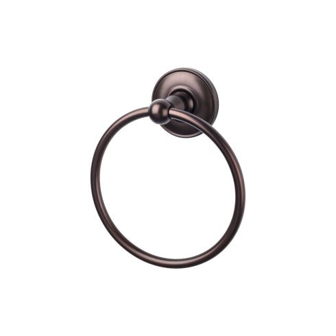 Top Knobs Edwardian Bath Ring, Plain Backplate in Oil Rubbed Bronze