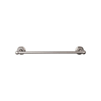 Top Knobs Edwardian Bath Towel Bar Single, Hex Backplate 24" in Antique Pewter