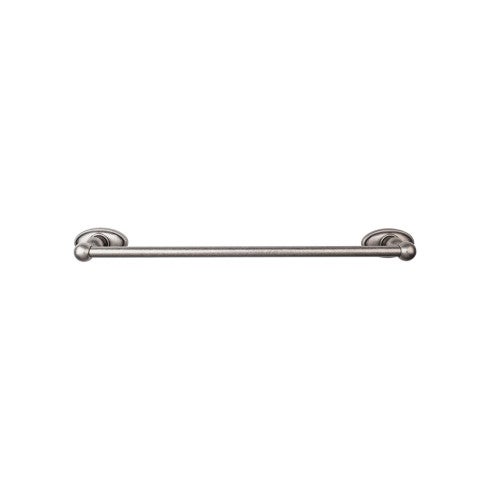 Top Knobs Edwardian Bath Towel Bar Single, Oval Backplate 24" in Antique Pewter