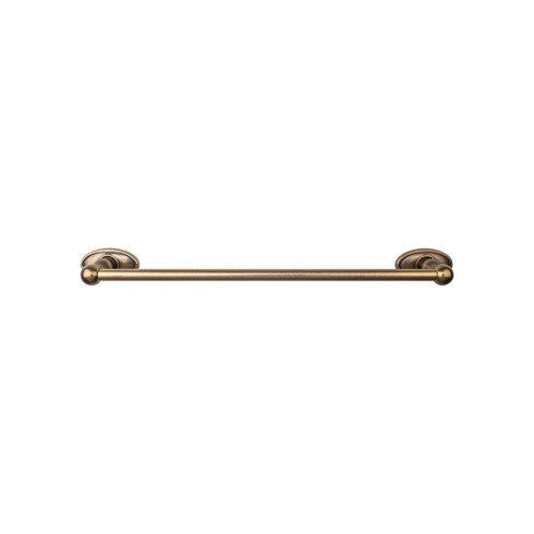 Top Knobs Edwardian Bath Towel Bar Single, Oval Backplate 24" in German Bronze