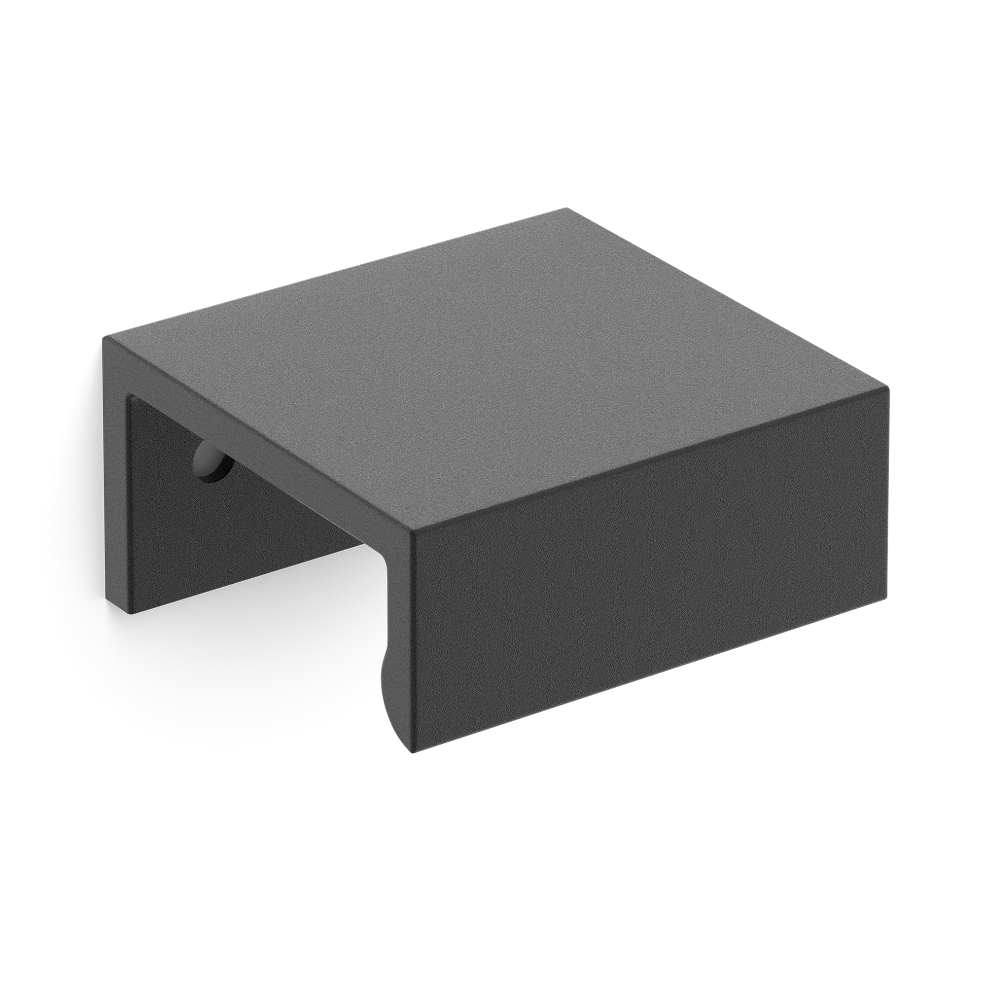 Armac Martin Edgbaston Finger Pull in 50mm / Matt Black Lacquered