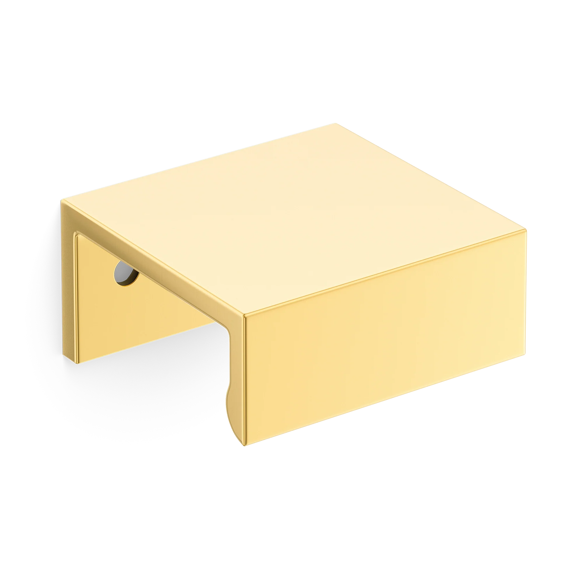 Armac Martin Edgbaston Finger Pull in 50mm / Polished Brass Lacquered