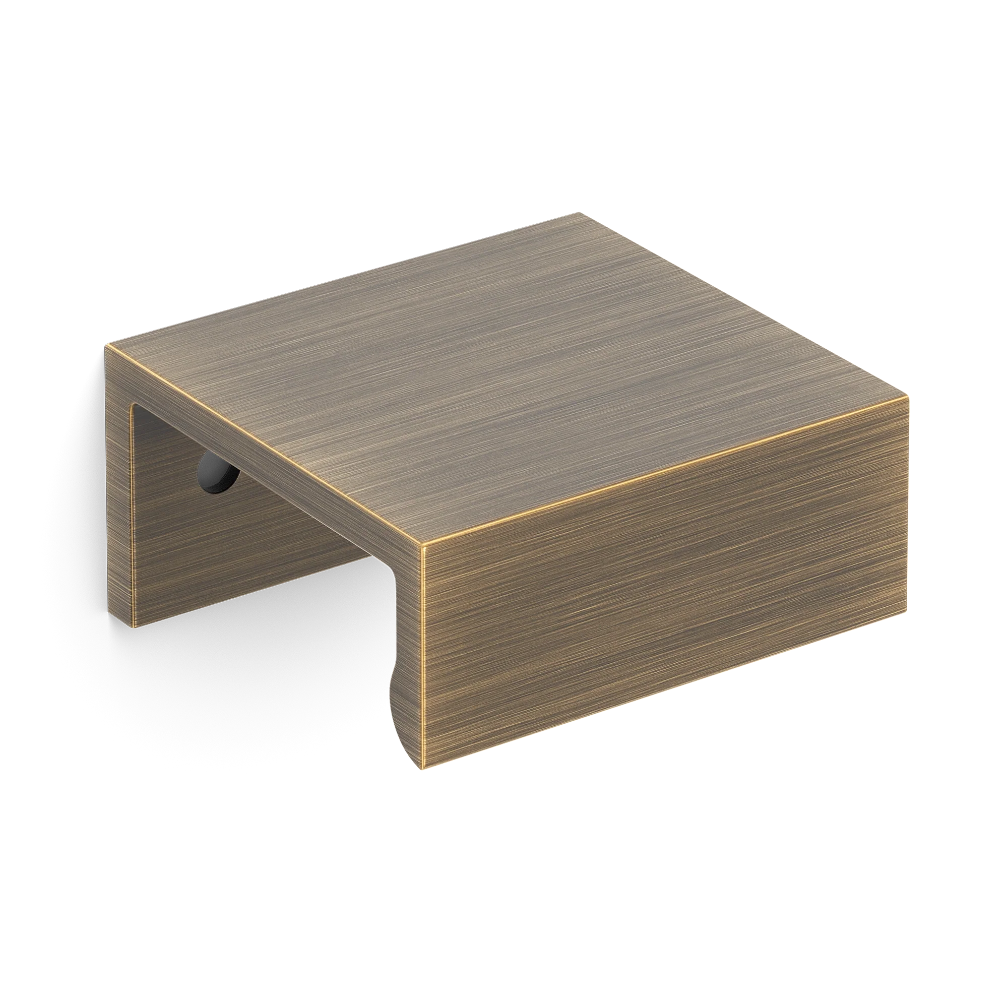 Armac Martin Edgbaston Finger Pull in 50mm / Satin Antique Satin Lacquered