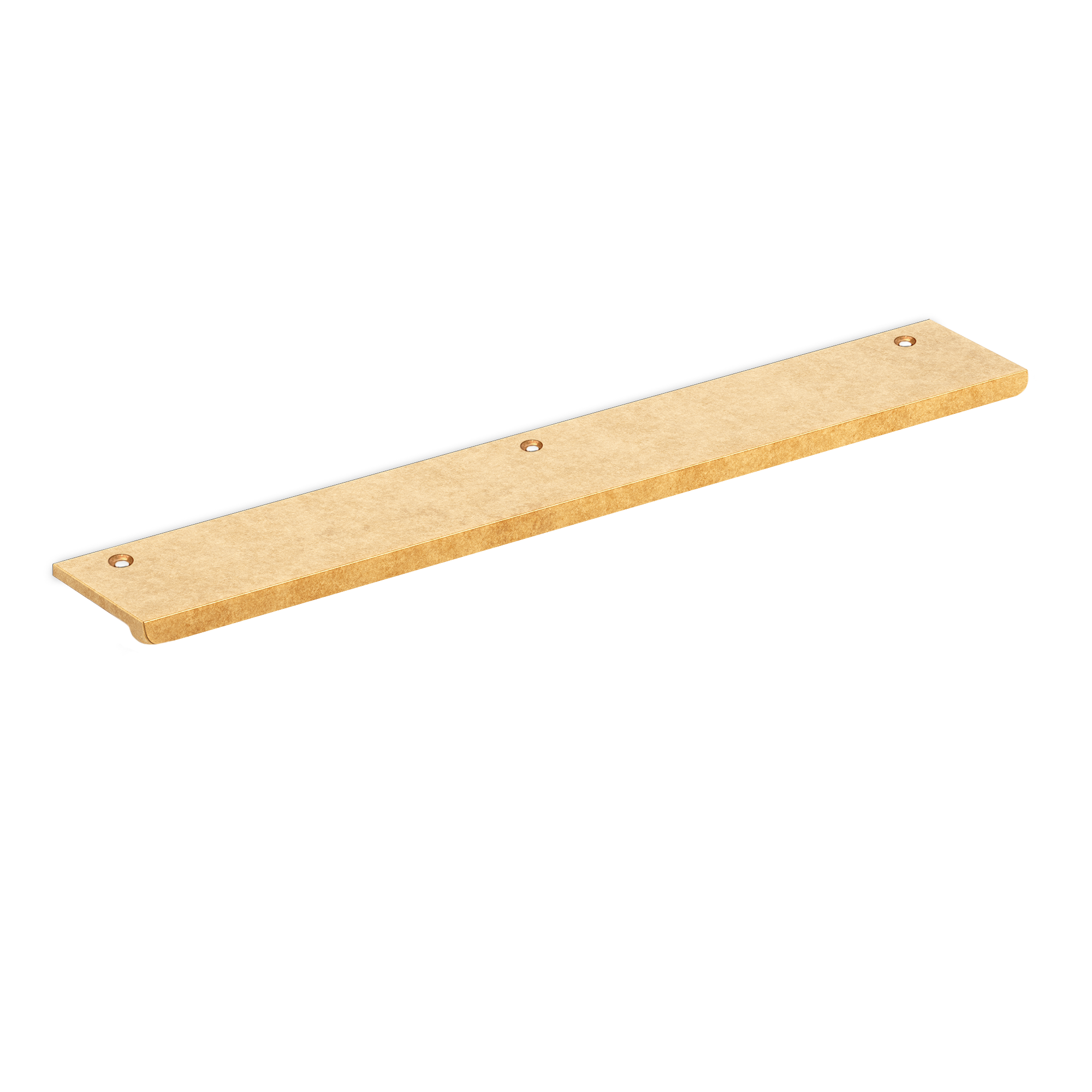 Armac Martin Edgbaston Curved Square Lip Pull Handle Top Fixed in 110mm / Aged Copper