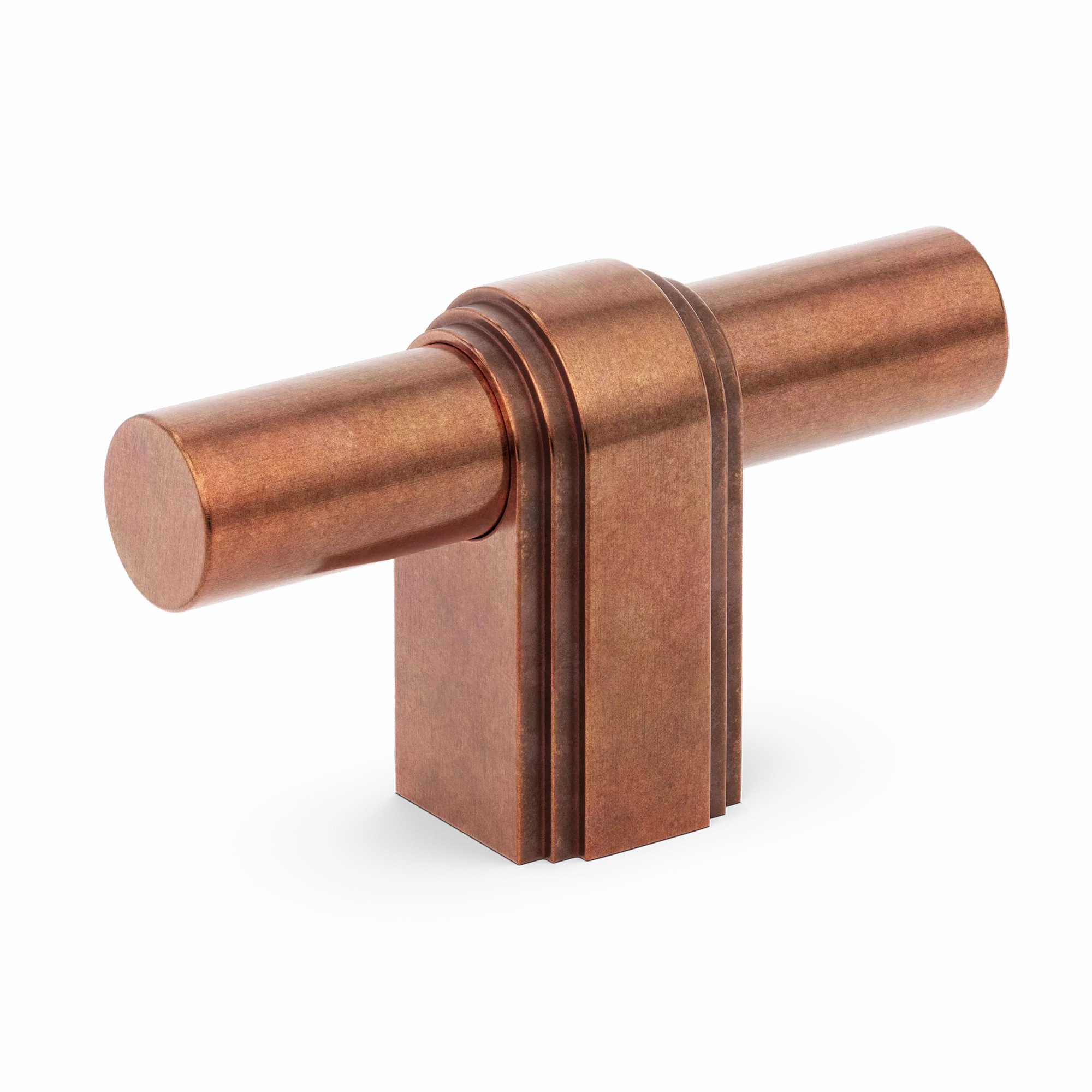 Armac Martin Gaumont T-bar Handle in 64mm / Aged Copper
