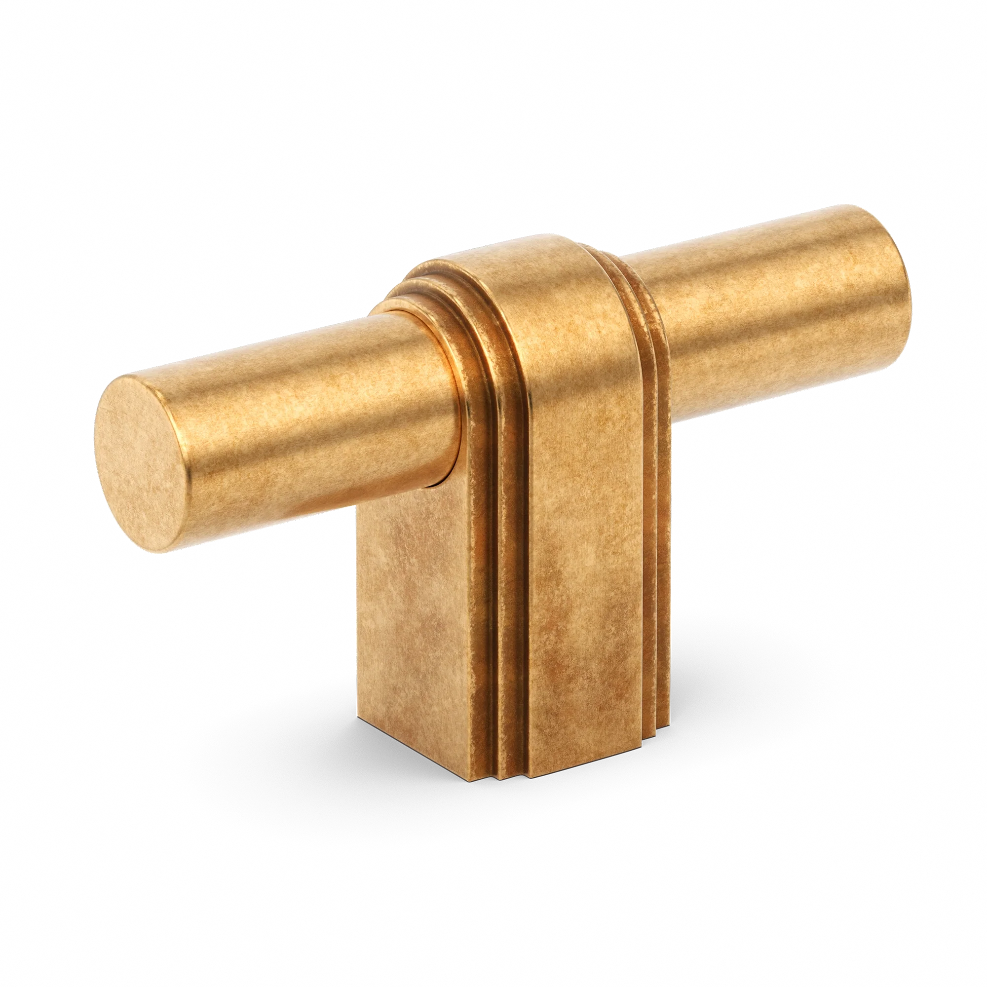 Armac Martin Gaumont T-bar Handle in 64mm / Burnished Brass