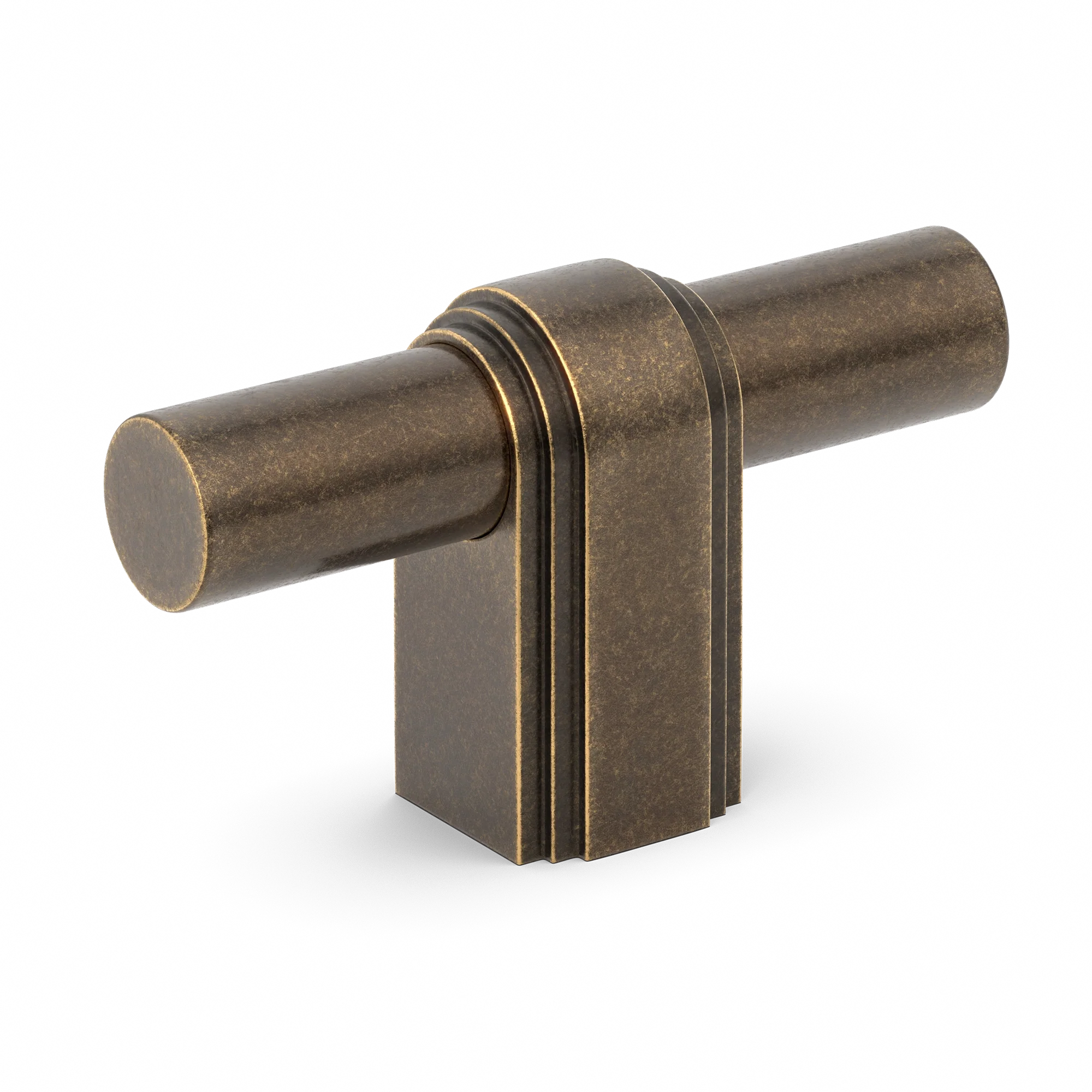 Armac Martin Gaumont T-bar Handle in 64mm / Dark Aged Brass