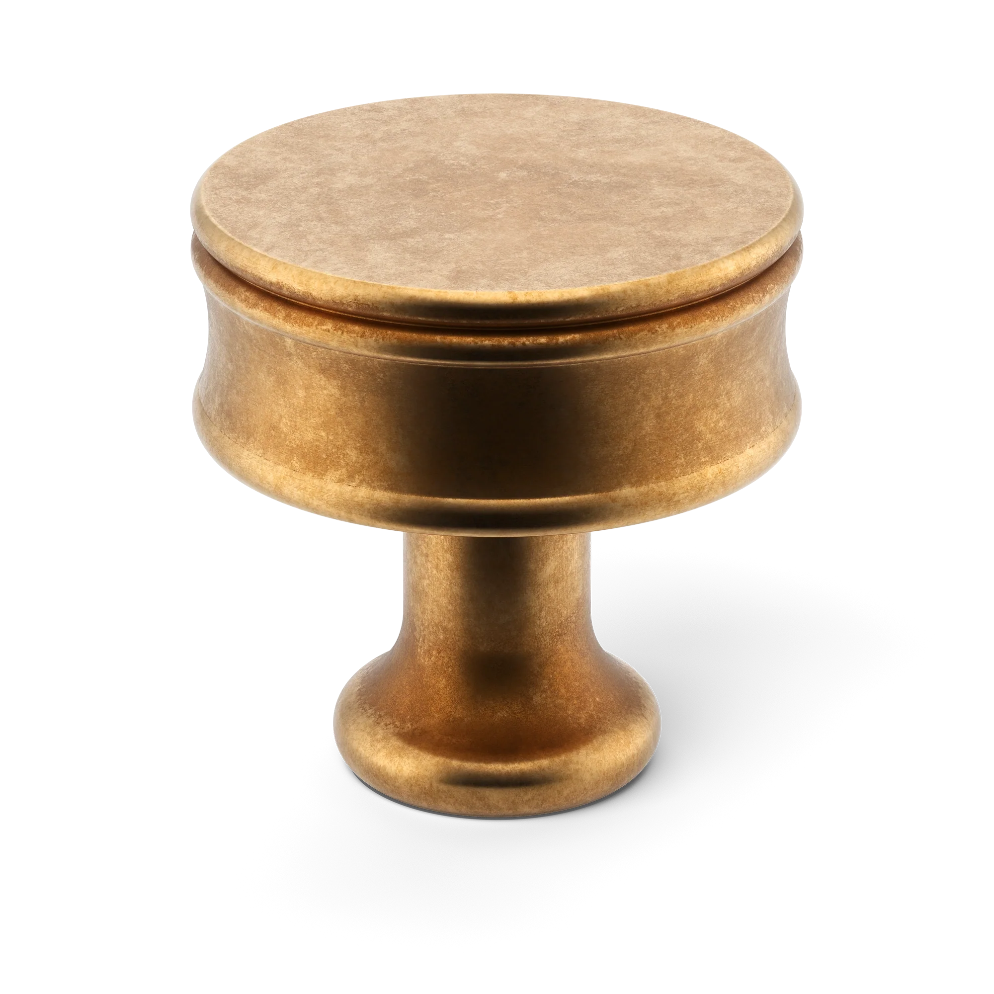 Armac Martin Grove Bamboo Cabinet Knob in 25mm / Burnished Brass