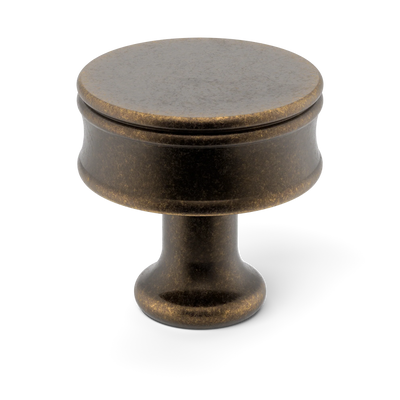 Armac Martin Grove Bamboo Cabinet Knob in 25mm / Dark Aged Brass
