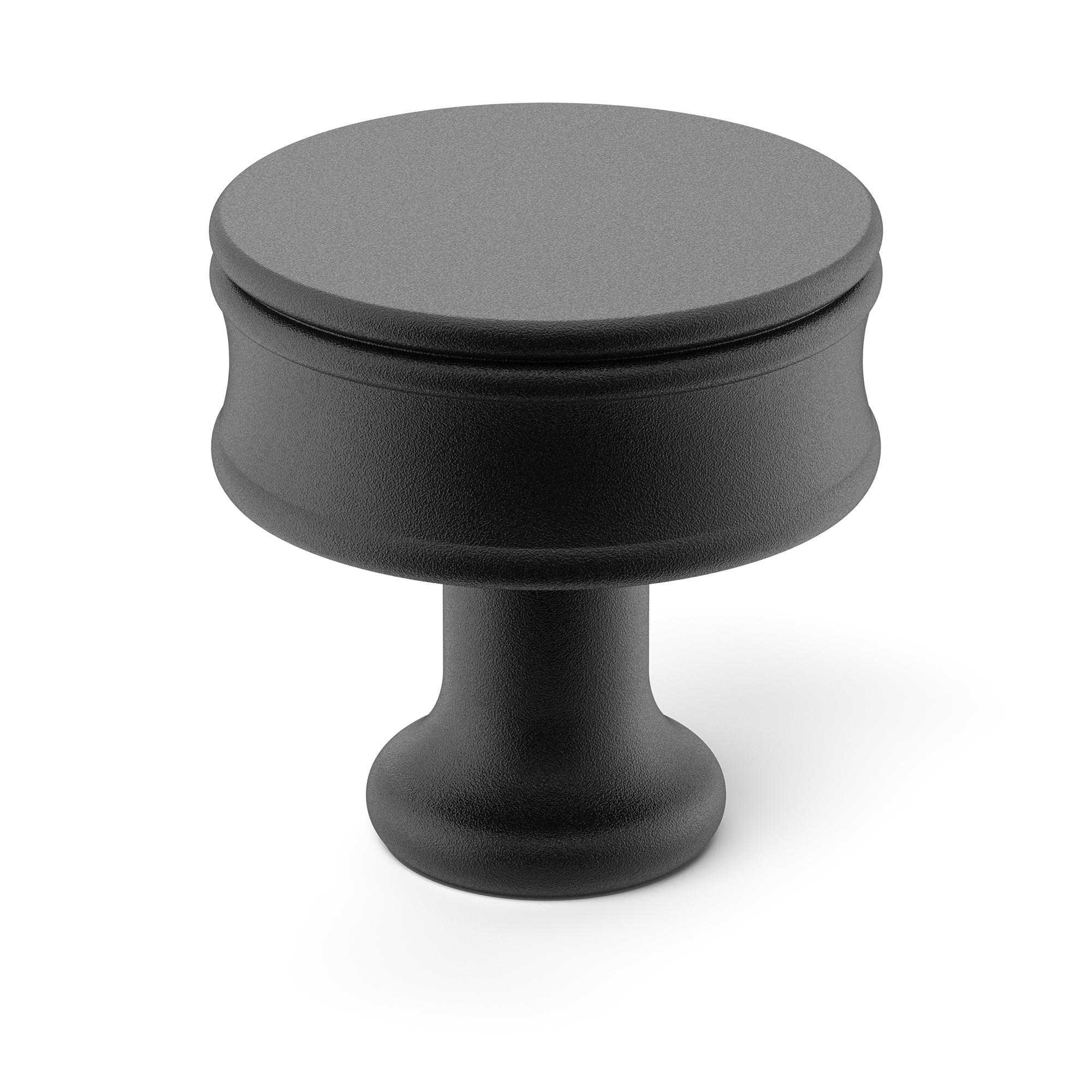 Armac Martin Grove Bamboo Cabinet Knob in 25mm / Matt Black Lacquered