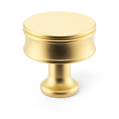 Armac Martin Grove Bamboo Cabinet Knob in 25mm / Satin Brass Satin Lacquered