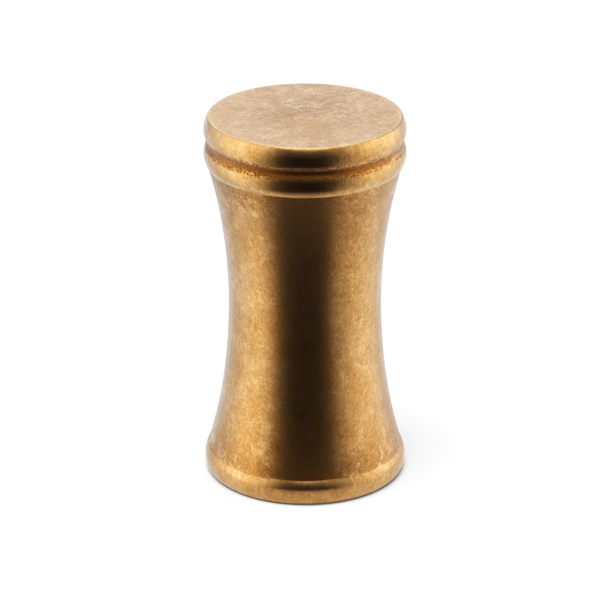Armac Martin Grove Bamboo Thumb Knob in 19mm / Burnished Brass