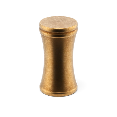 Armac Martin Grove Bamboo Thumb Knob in 19mm / Burnished Brass