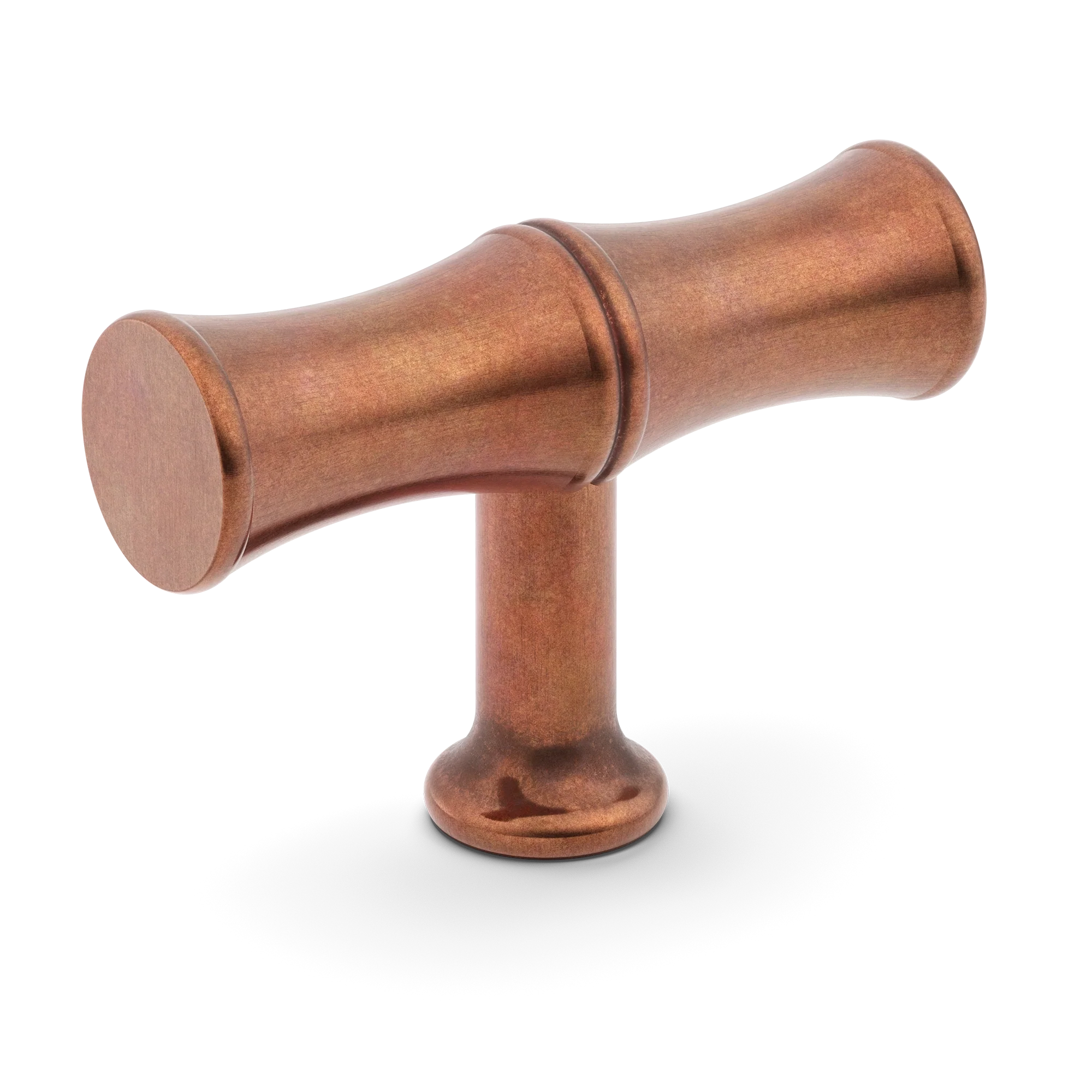 Armac Martin Grove Bamboo T-bar Handle in 64mm / Aged Copper